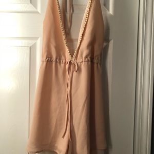 Light pink halter romper